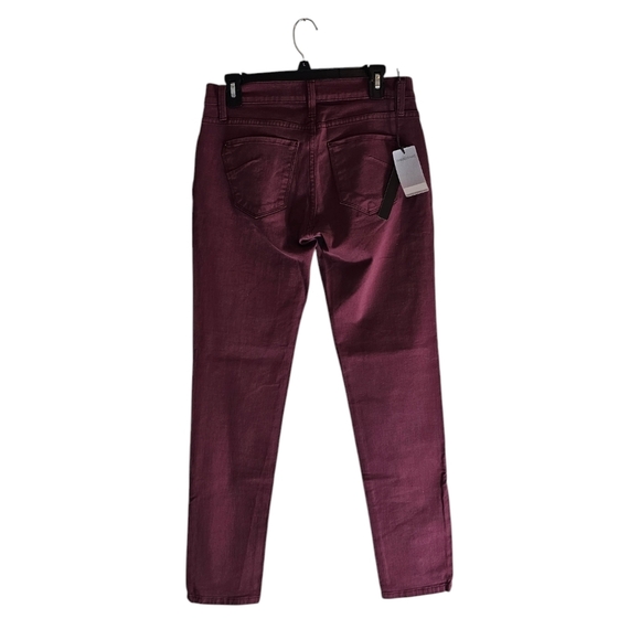 James Jeans Twiggly Legging Mid Rise Burgundy Jeans 30 NWT - Picture 2 of 7